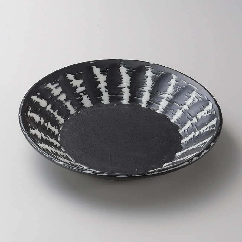 山万 22402-190 しのぎ型備長 6.0深皿 1個（ご注文単位1個）【直送品】