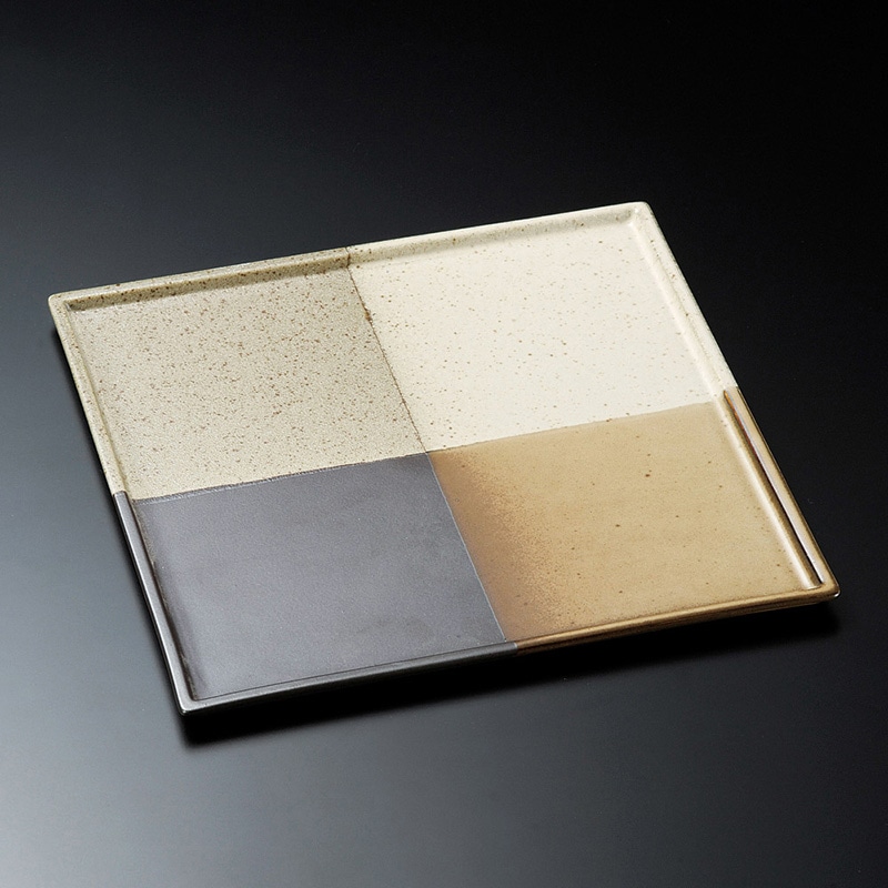 山万 22719-400 紬17cm角皿  1個（ご注文単位1個）【直送品】