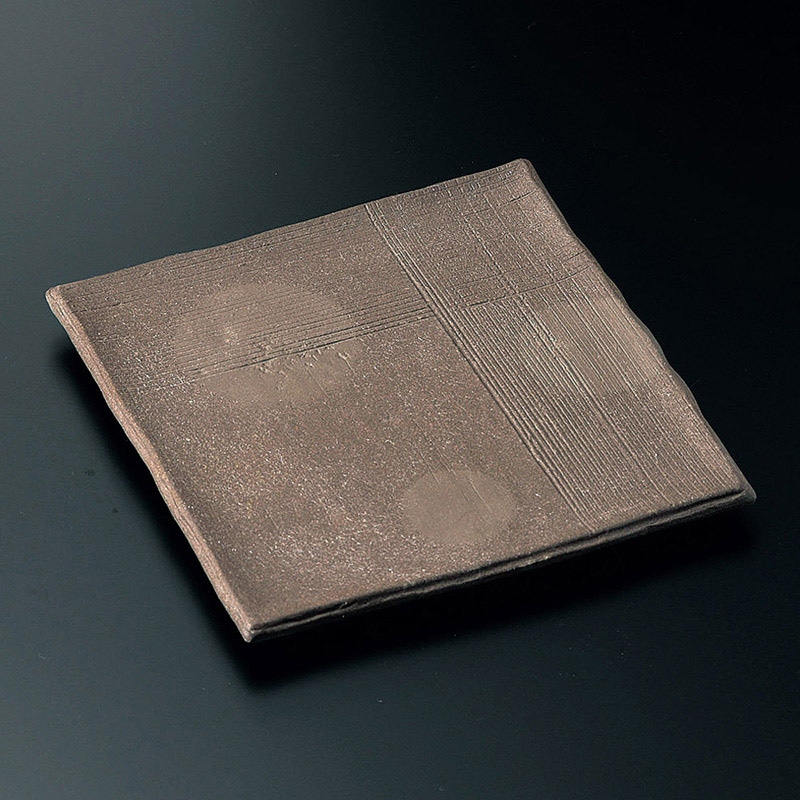 山万 23109-130 炭化土角7.5皿  1個（ご注文単位1個）【直送品】