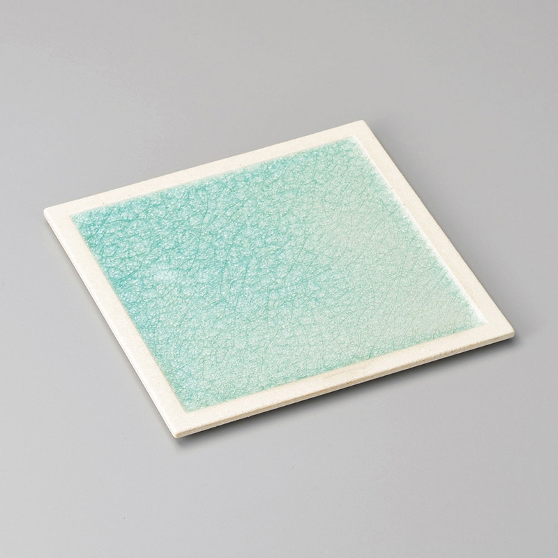 山万 23014-570 クリアクリスタル青23cm正角 1個（ご注文単位1個）【直送品】