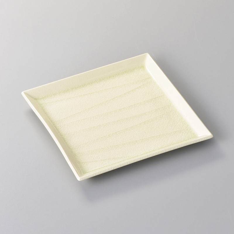 山万 23201-570 削ぎベージュ角皿(大)  1個（ご注文単位1個）【直送品】