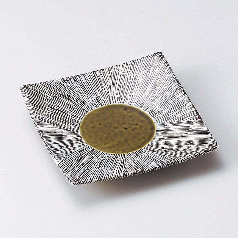 山万 23117-140 つなぎ十草正角皿  1個（ご注文単位1個）【直送品】