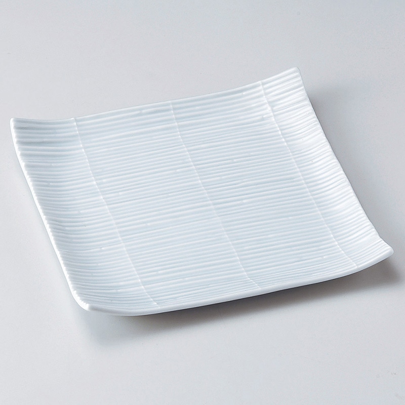 山万 23316-550 スダレ青磁正角皿  1個（ご注文単位1個）【直送品】