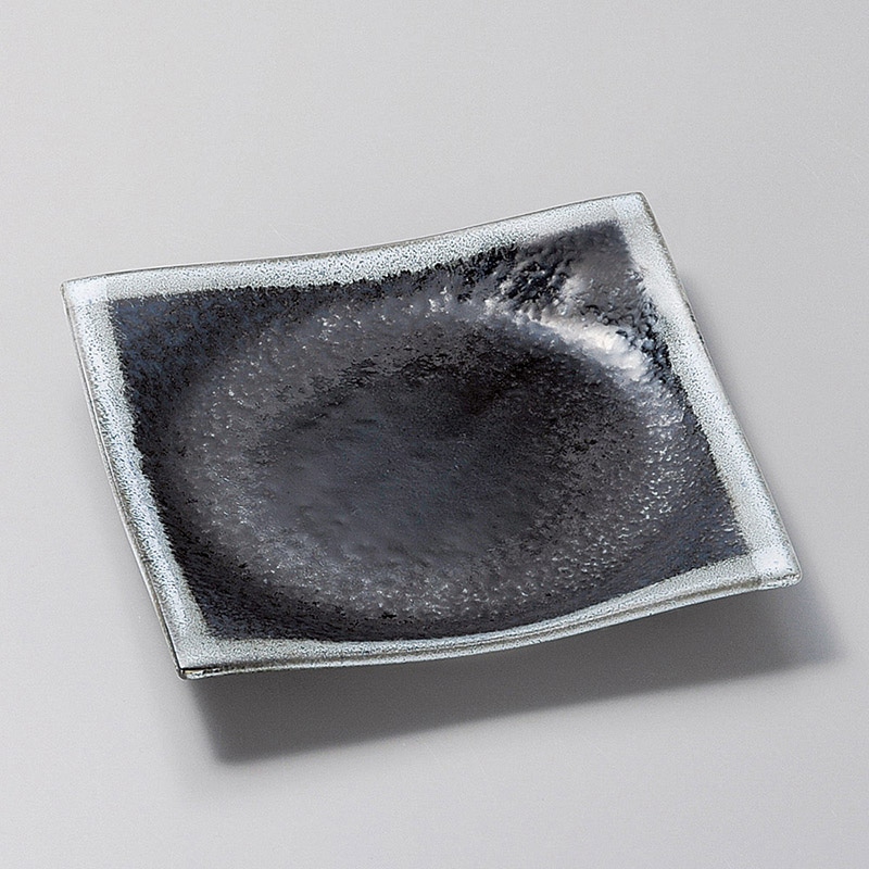 山万 23319-020 湖水手引正角皿(中)  1個（ご注文単位1個）【直送品】