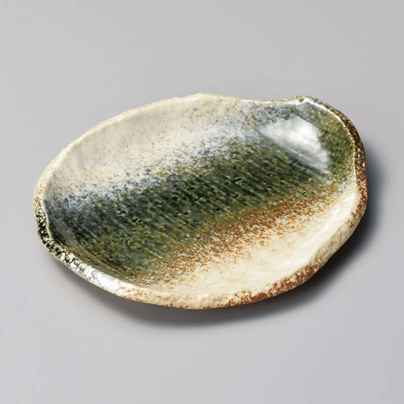 山万 23603-550 緑川変形7.0皿  1個（ご注文単位1個）【直送品】