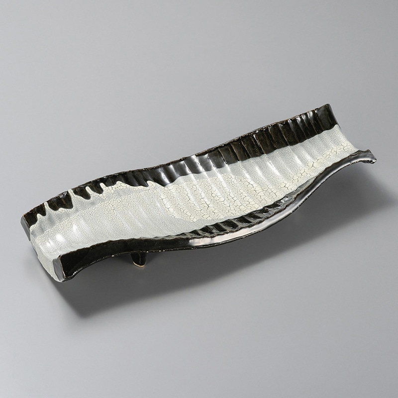 山万 23812-170 カイラギうねり串目尺皿  1個（ご注文単位1個）【直送品】