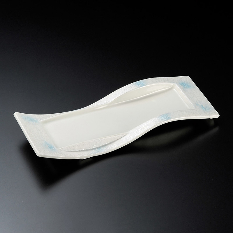 山万 23810-180 花ちらしブルーラスター 前菜皿 1個（ご注文単位1個）【直送品】