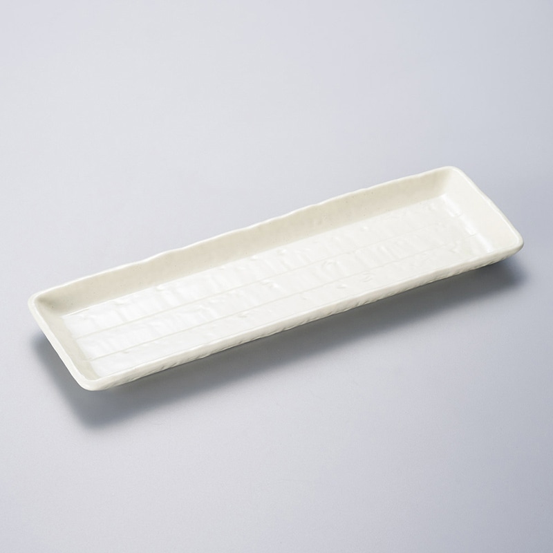 山万 24310-450 長角皿白  1個（ご注文単位1個）【直送品】