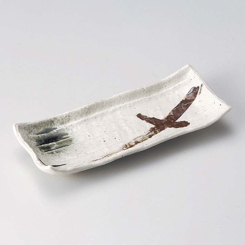 山万 24312-570 みやま波渕サンマ皿 1個（ご注文単位1個）【直送品】