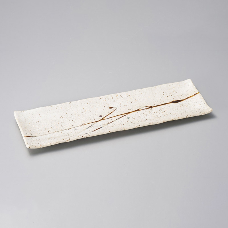 山万 24907-100 アメ乱刷毛サンマ皿 大 1個（ご注文単位1個）【直送品】