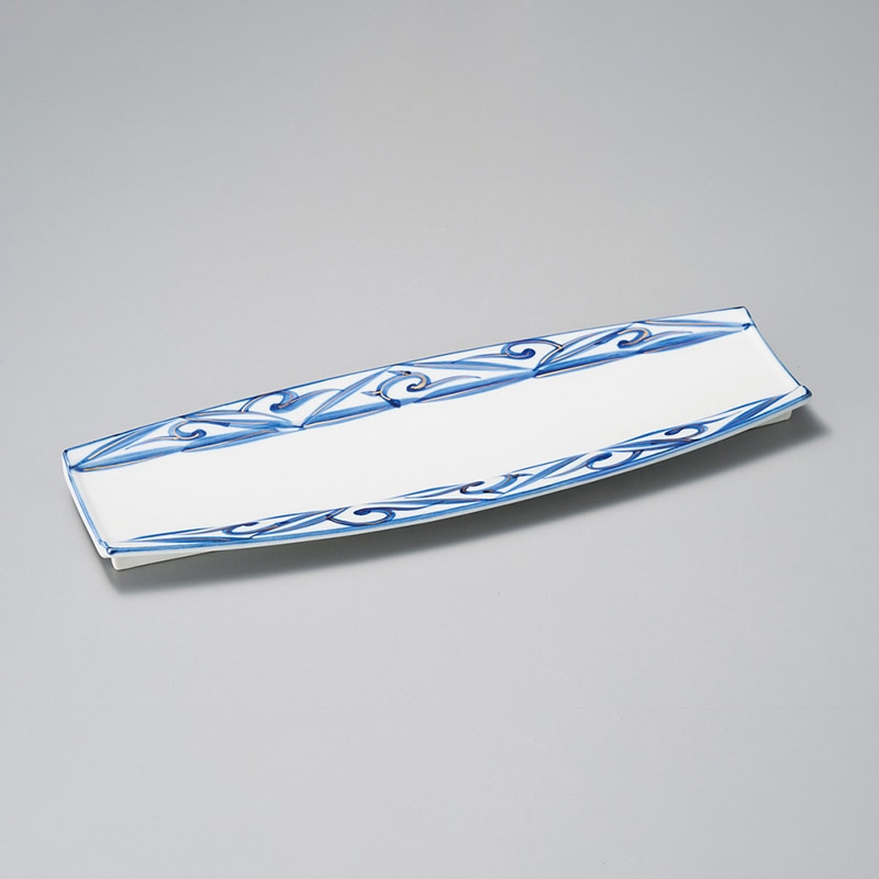 山万 24605-470 染付金彩突出皿 1個（ご注文単位1個）【直送品】