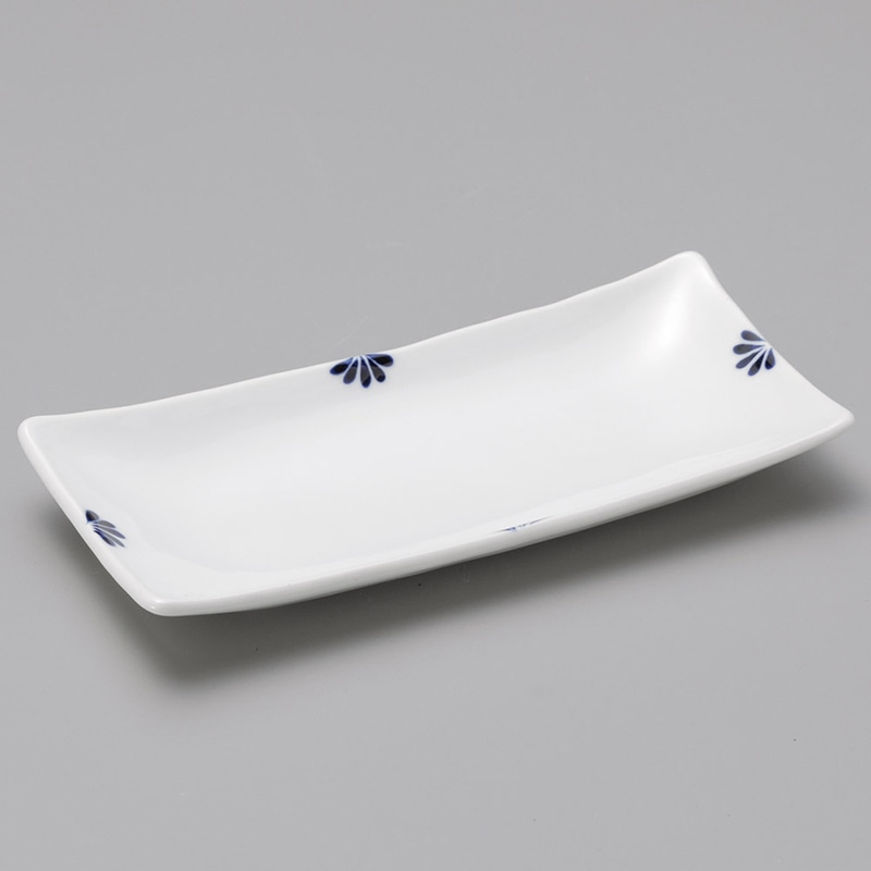 山万 25303-580 小花(青)付出皿 1個（ご注文単位1個）【直送品】