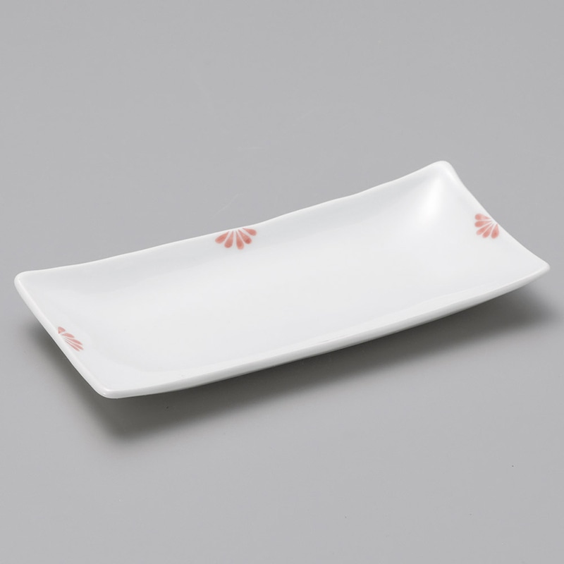 山万 25302-580 小花(赤)付出皿 1個（ご注文単位1個）【直送品】