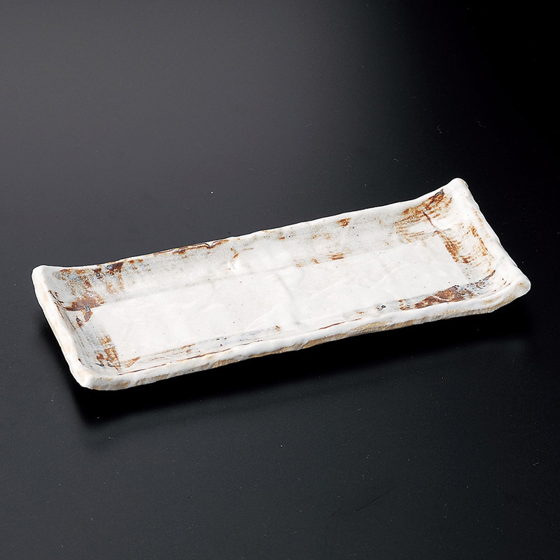 山万 25313-580 志野タタキ突出皿 1個（ご注文単位1個）【直送品】