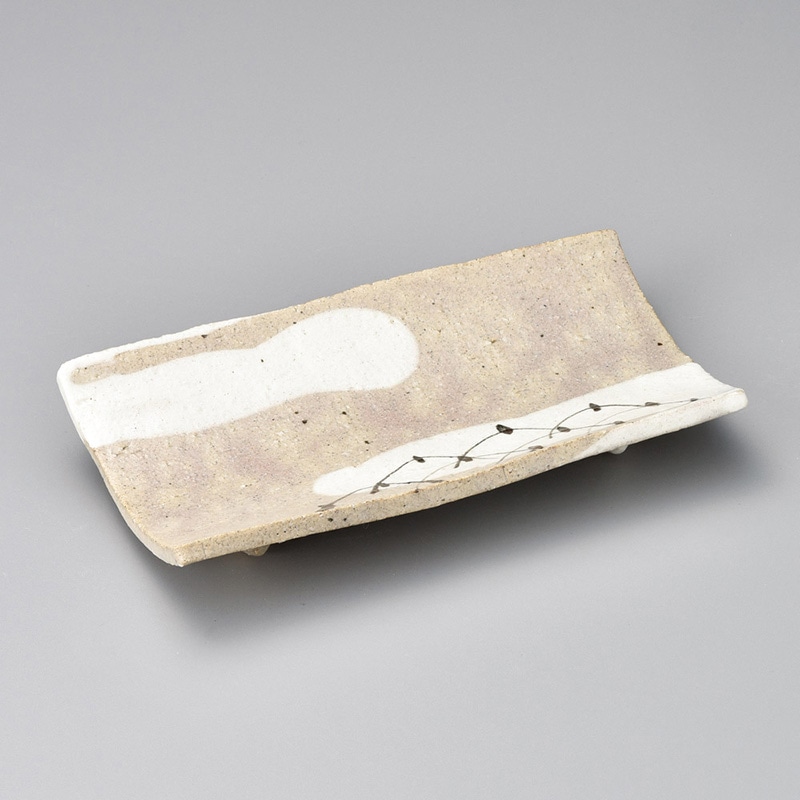 山万 25508-290 粉引付出皿(中) 1個（ご注文単位1個）【直送品】