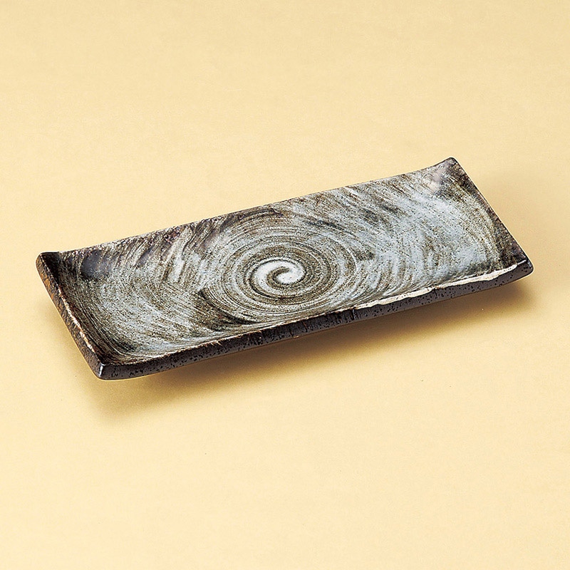 山万 25614-030 白刷毛均窯付出皿 1個（ご注文単位1個）【直送品】