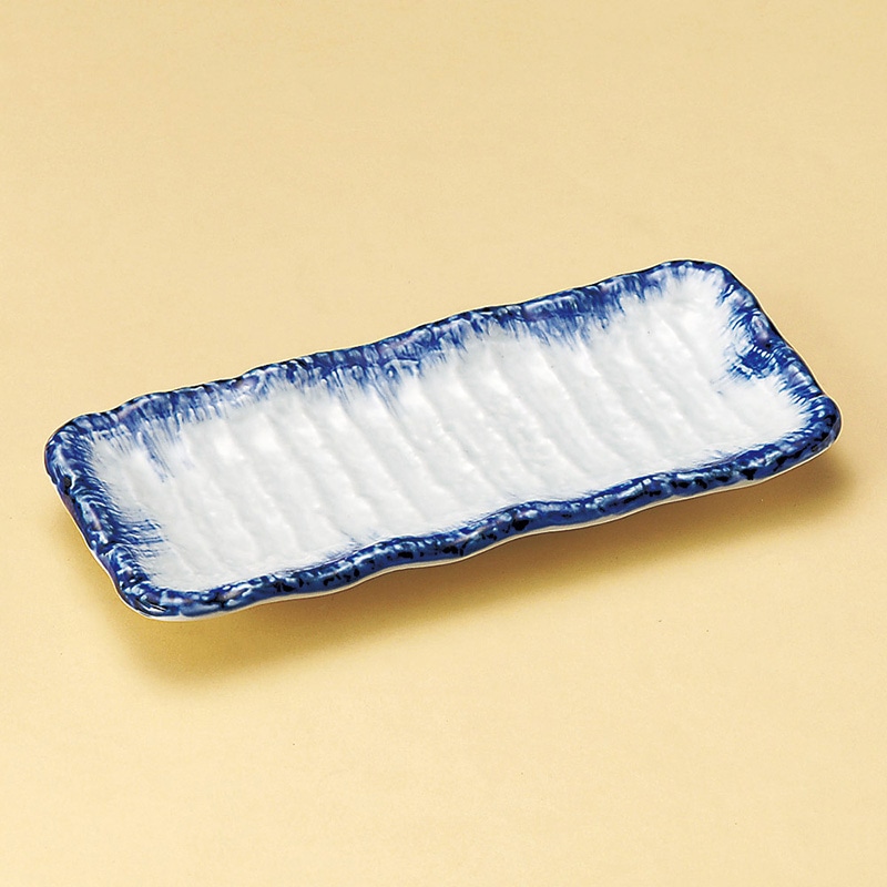 山万 25702-170 呉須刷毛突出皿 1個（ご注文単位1個）【直送品】