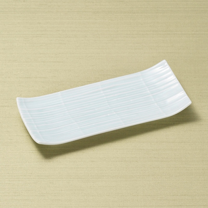 山万 25704-550 スダレ青磁突出皿 1個（ご注文単位1個）【直送品】