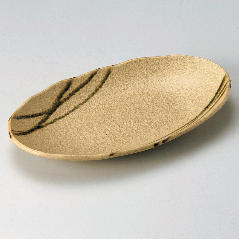 山万 25812-580 伊賀織部筋10.0多用皿 1個（ご注文単位1個）【直送品】