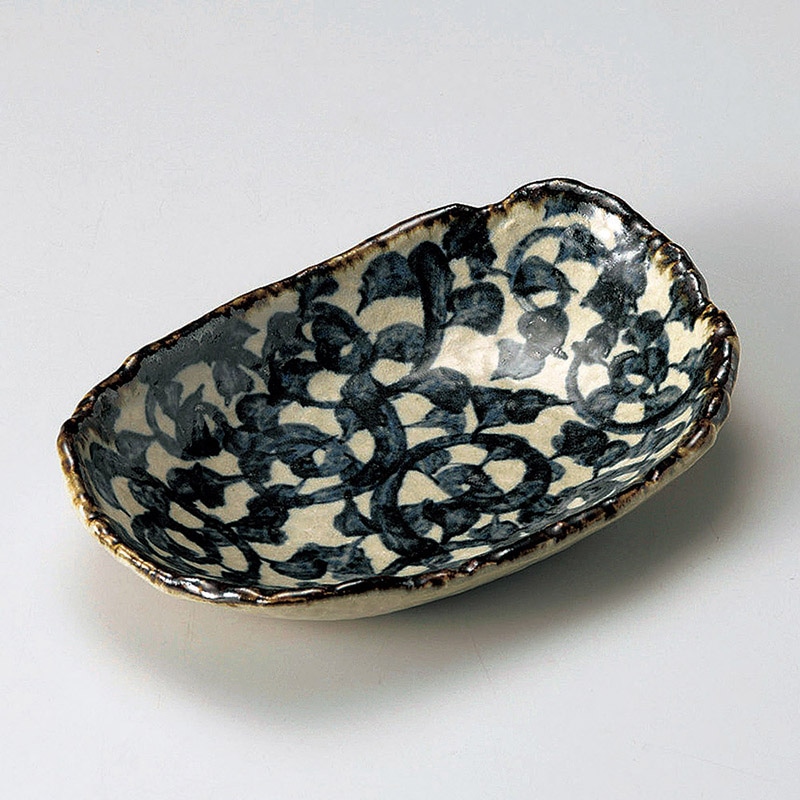 山万 25915-510 唐草煮物皿 1個（ご注文単位1個）【直送品】