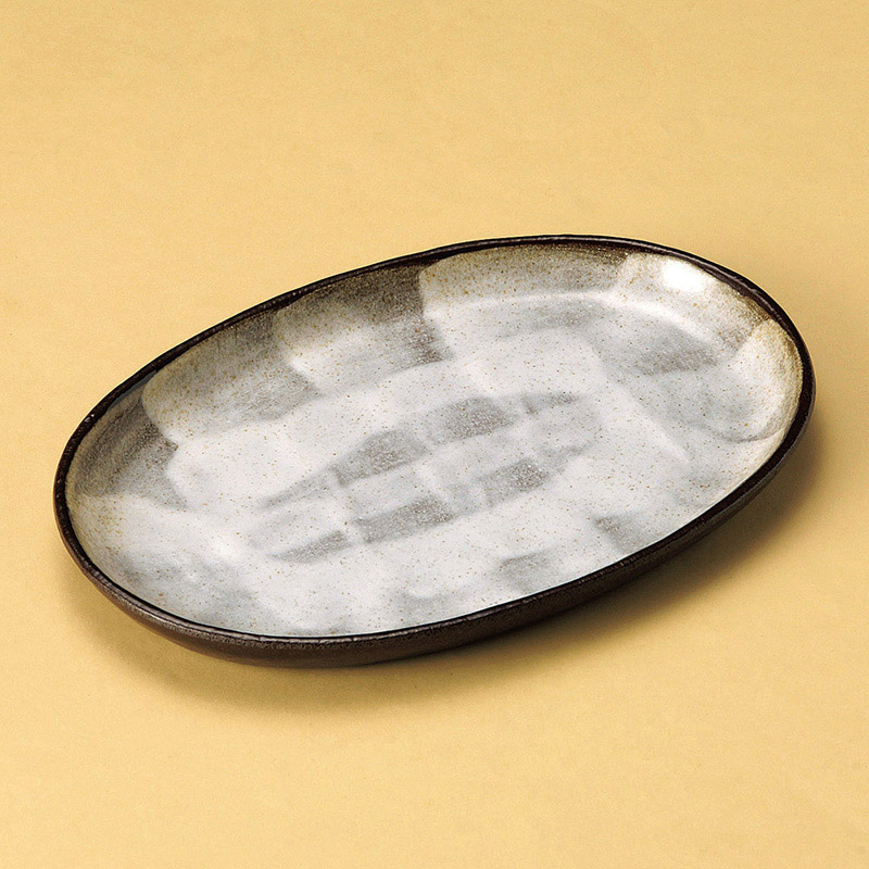 山万 26201-570 備前志野8.5小判皿 1個（ご注文単位1個）【直送品】