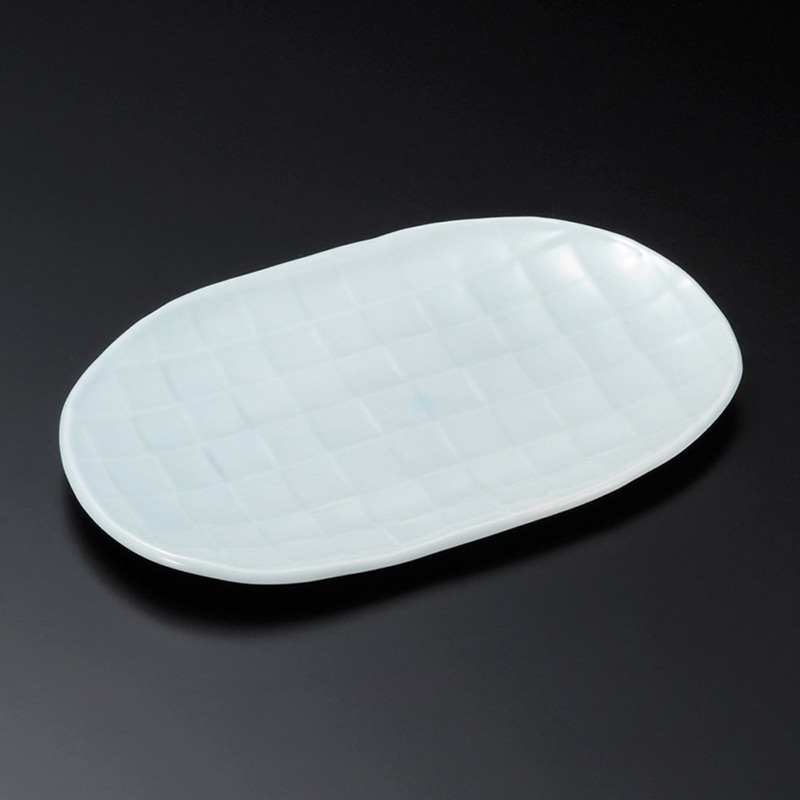 山万 26109-550 青磁小判多用皿 1個（ご注文単位1個）【直送品】