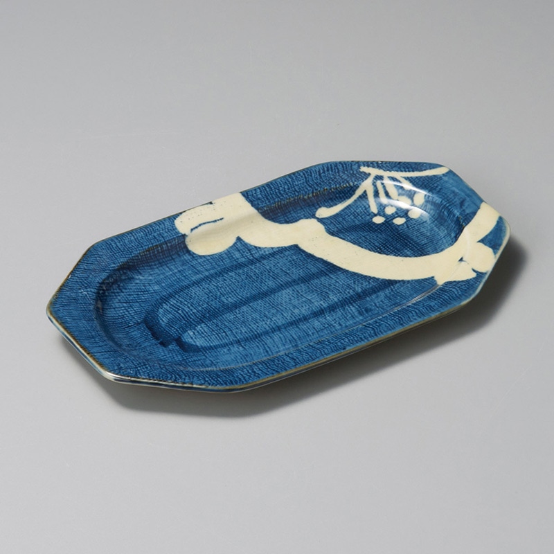 山万 26211-580 片椿八角中皿 1個（ご注文単位1個）【直送品】