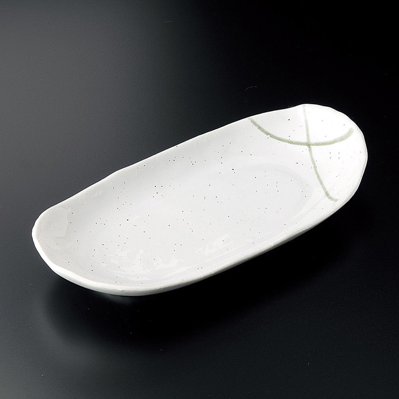 山万 26114-200 織部ライン長皿 1個（ご注文単位1個）【直送品】