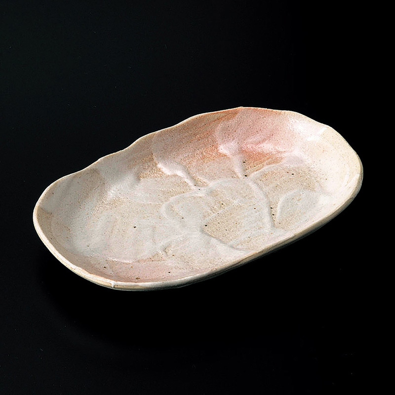 山万 26420-030 桜志野小判皿 1個（ご注文単位1個）【直送品】