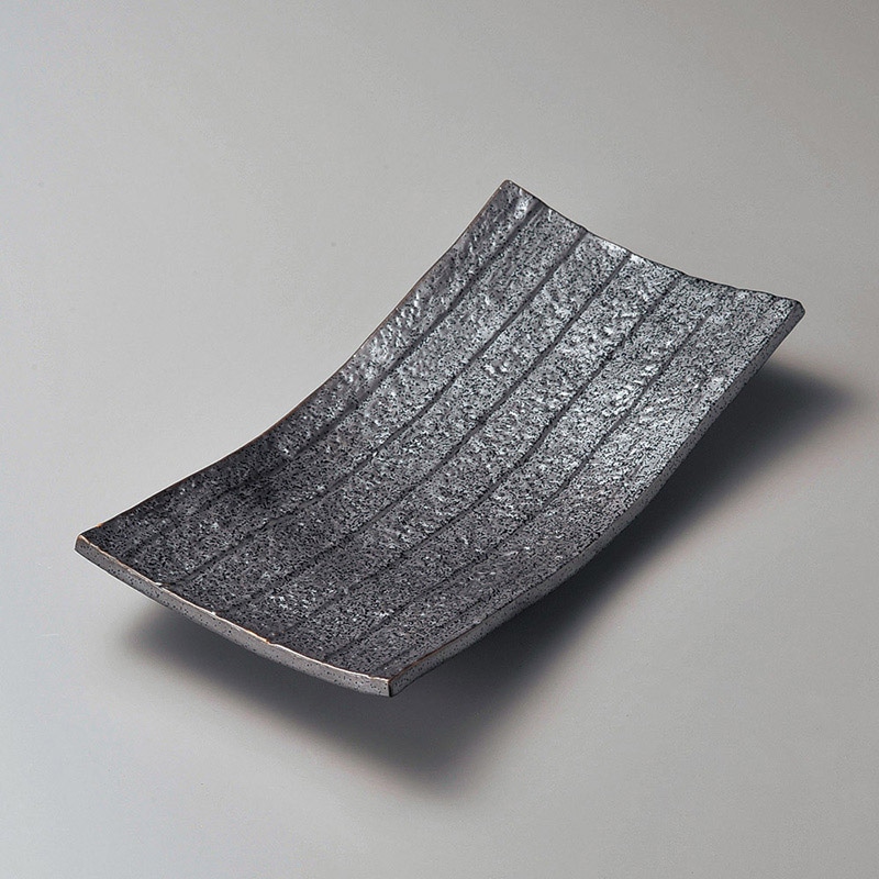 山万 26813-230 黒四足まな板皿 1個（ご注文単位1個）【直送品】