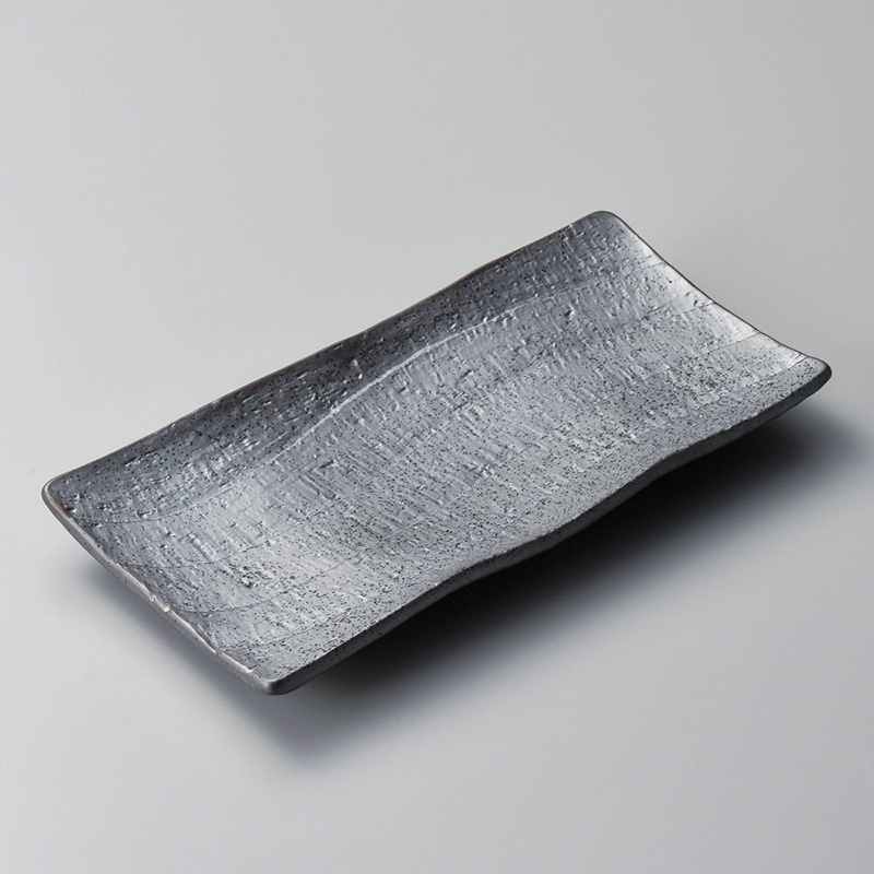 山万 26816-230 七三黒四足長盛皿 1個（ご注文単位1個）【直送品】