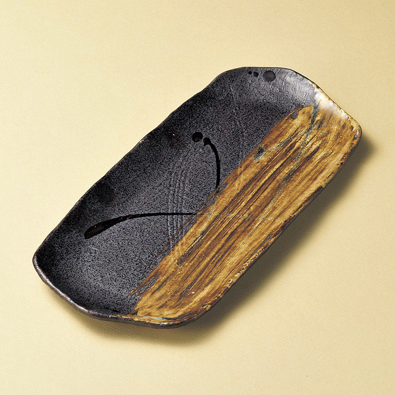 山万 19307-100 流木ほっけ皿 1個（ご注文単位1個）【直送品】