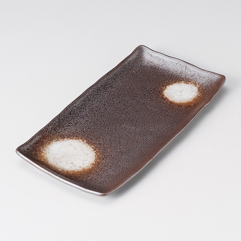 山万 26910-310 黒水晶ホッケ皿 1個（ご注文単位1個）【直送品】