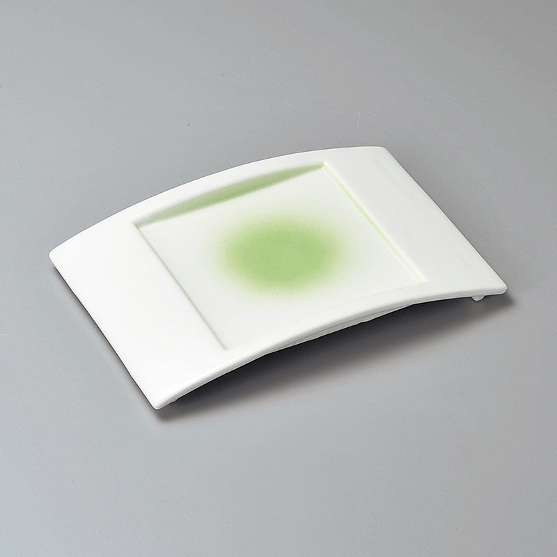 山万 27314-180 ヒワ弓形前菜皿 1個（ご注文単位1個）【直送品】