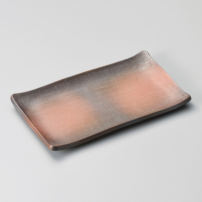 山万 27011-550 黒彩長角尺皿 1個（ご注文単位1個）【直送品】