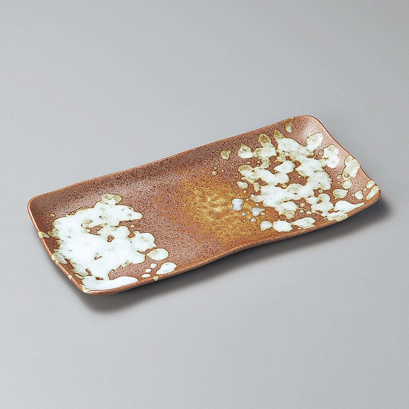 山万 27112-230 備前白ホッケ皿 1個（ご注文単位1個）【直送品】