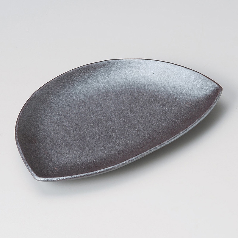 山万 27507-570 銀彩半月皿 1個（ご注文単位1個）【直送品】