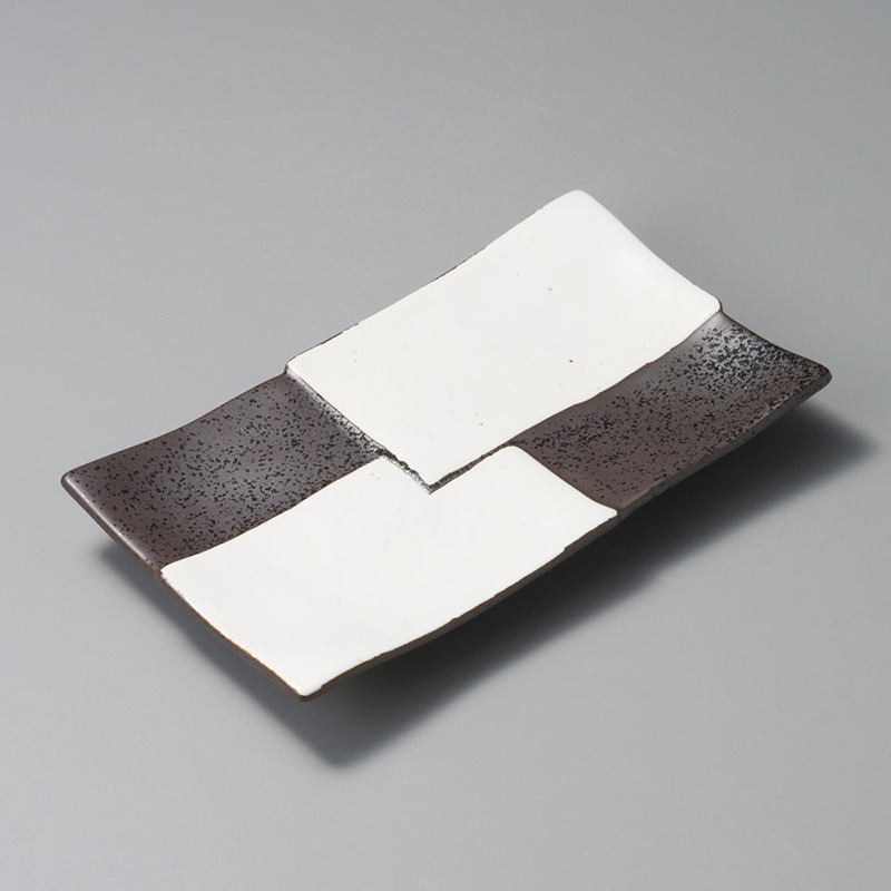 山万 27616-550 古代市松焼物皿 1個（ご注文単位1個）【直送品】