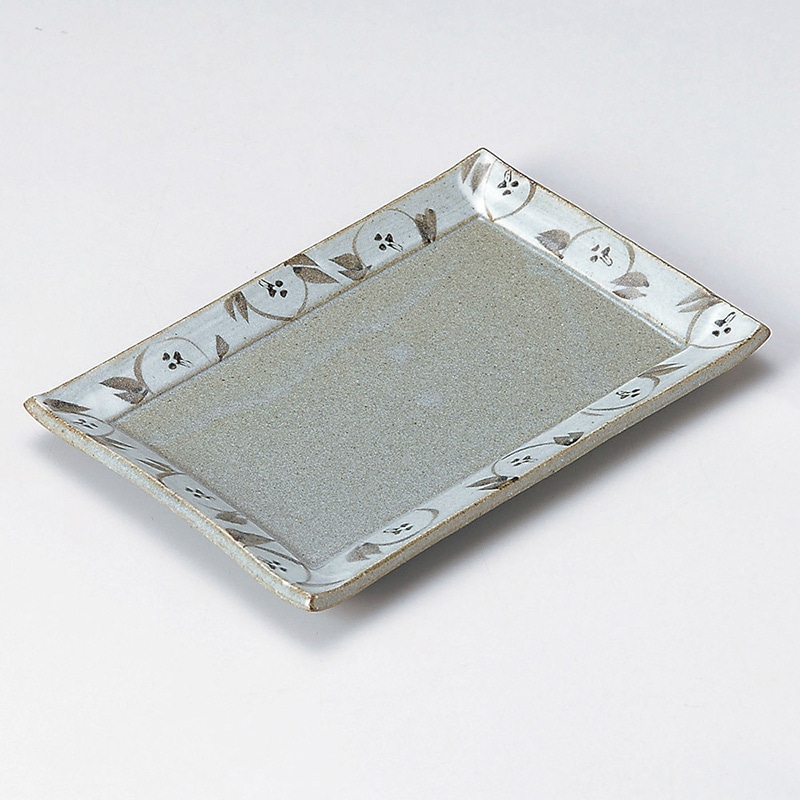 山万 27608-580 唐津椿7.0焼物皿 1個（ご注文単位1個）【直送品】