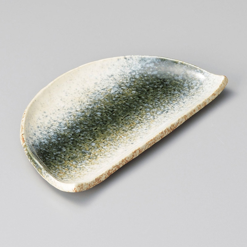 山万 27801-550 緑川半月7.0皿 1個（ご注文単位1個）【直送品】