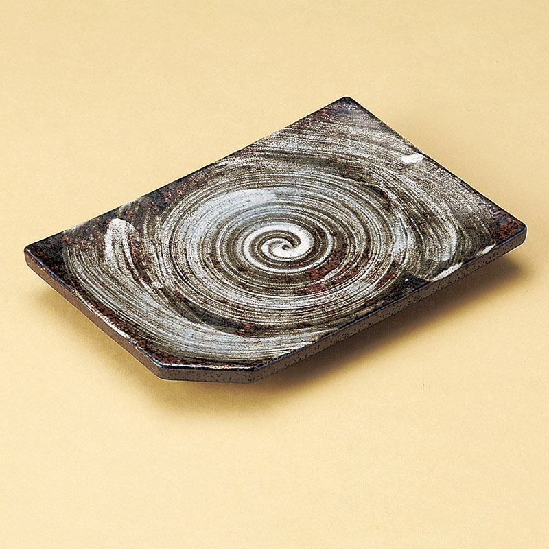 山万 27902-030 うず潮焼物皿 1個（ご注文単位1個）【直送品】