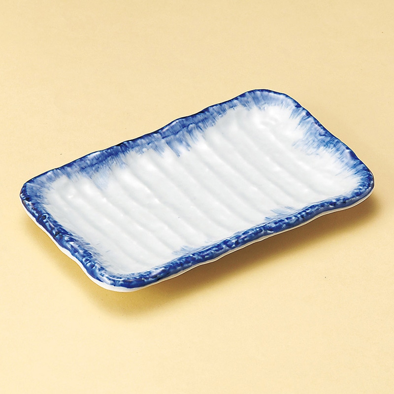 山万 28022-170 呉須刷毛焼物皿 1個（ご注文単位1個）【直送品】