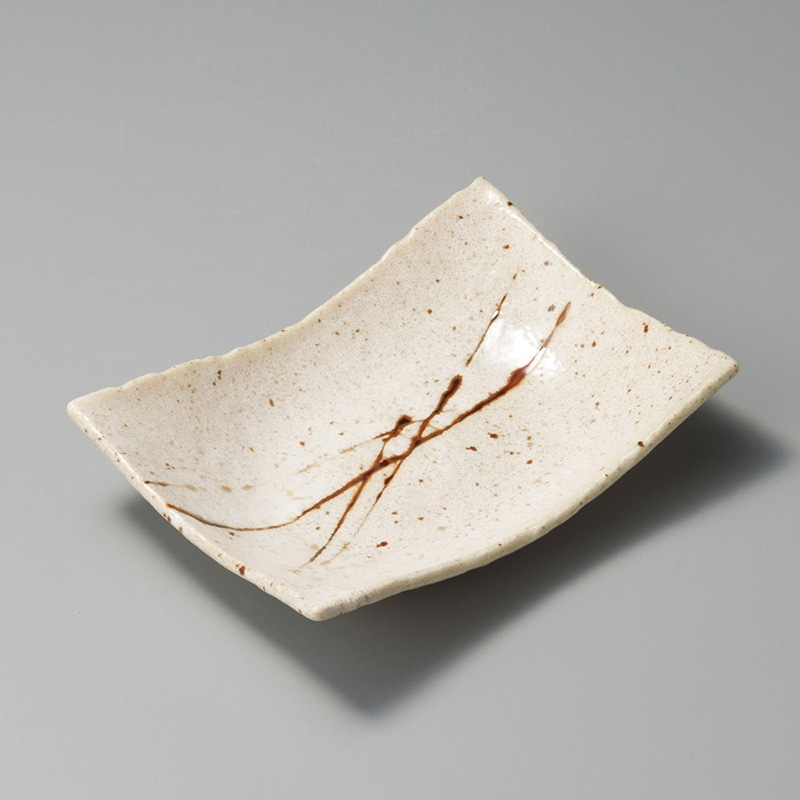 山万 29022-100 アメ乱刷毛反皿 中 1個（ご注文単位1個）【直送品】