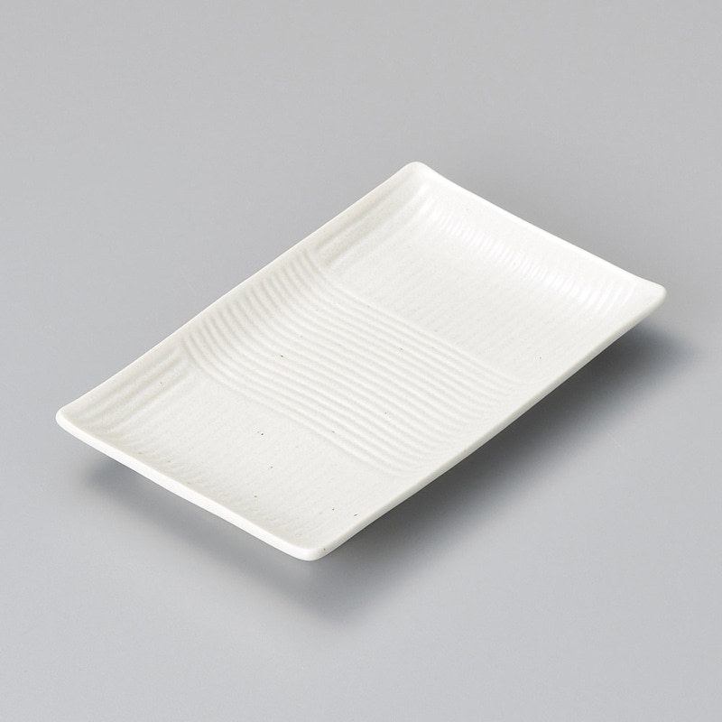 山万 28217-190 白結晶21cm長角皿 1個（ご注文単位1個）【直送品】