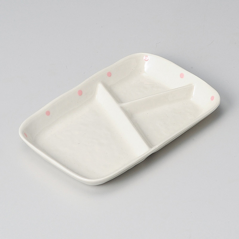 山万 28403-510 ドットピンク仕切皿 1個（ご注文単位1個）【直送品】