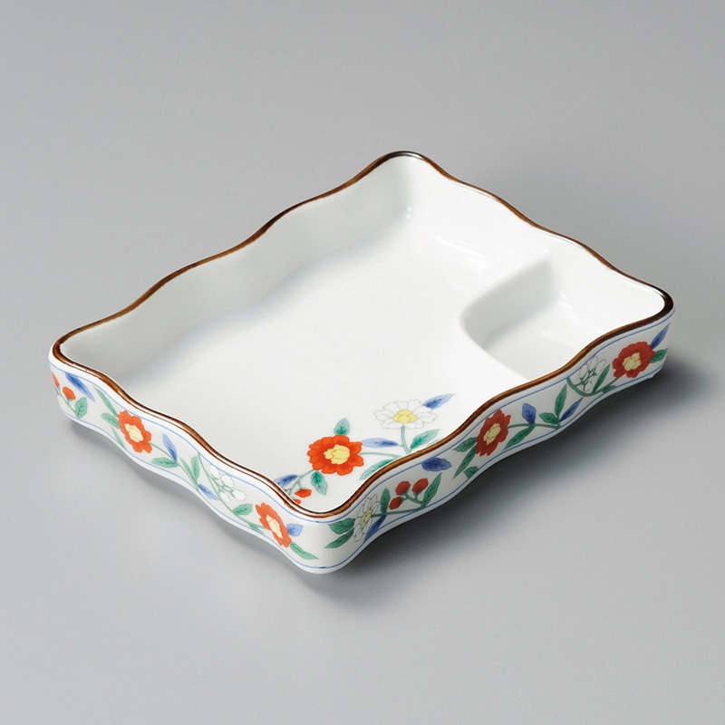 山万 28419-100 銀彩ミニ仕切皿 1個（ご注文単位1個）【直送品】