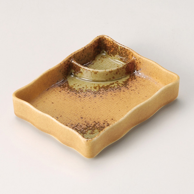 山万 28517-020 伊賀仕切付皿 1個（ご注文単位1個）【直送品】