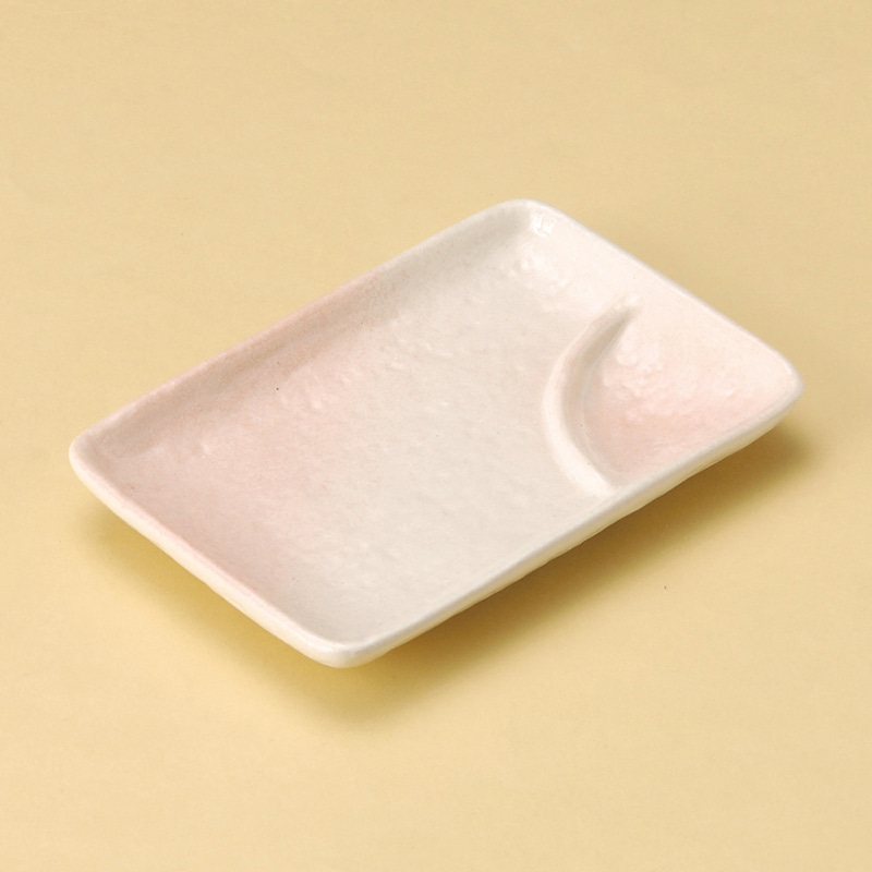 山万 28430-570 桜志野6号長角仕切皿 1個（ご注文単位1個）【直送品】