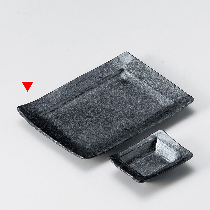 山万 28627-190 銀黒焼物皿 1個（ご注文単位1個）【直送品】