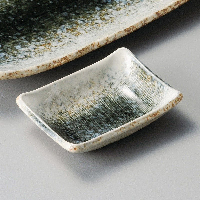 山万 28639-550 緑川新長角小皿 1個（ご注文単位1個）【直送品】